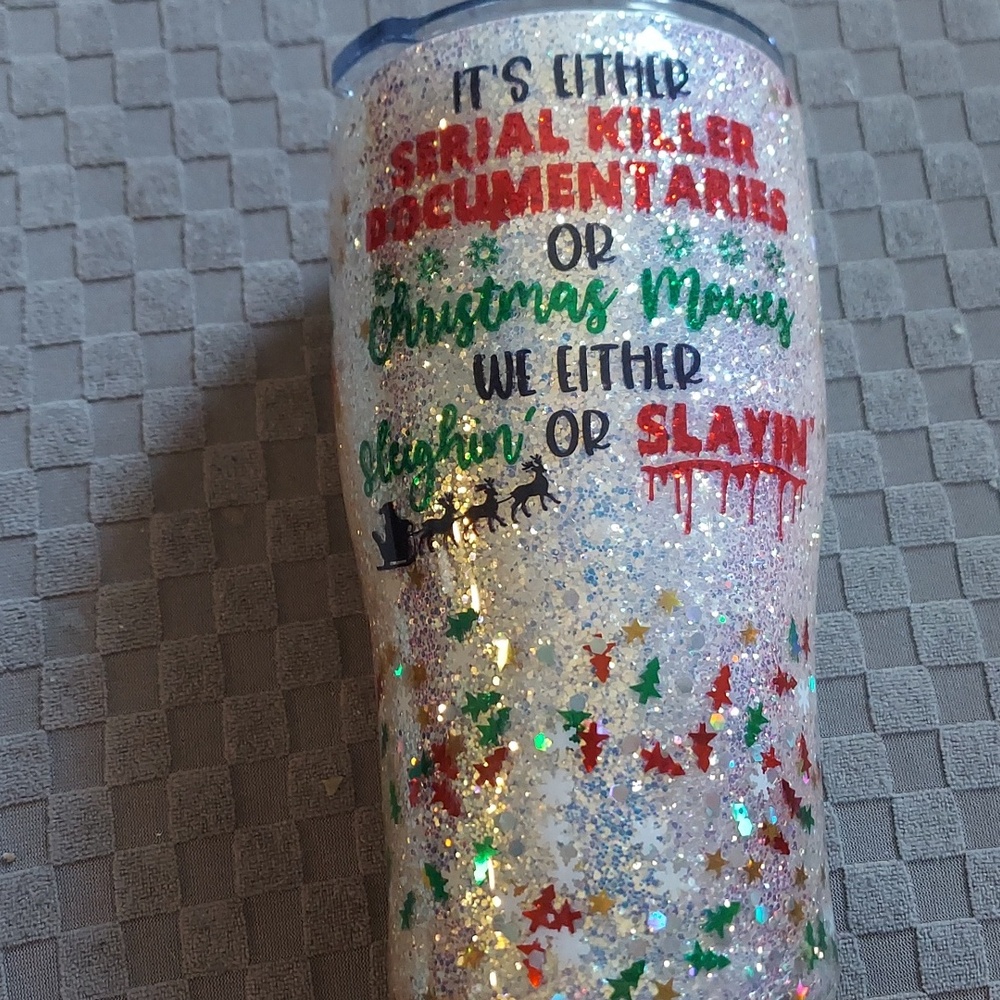 Sparkle Christmas travel mug